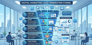 Lead Generation Tools funnel stages for marketers